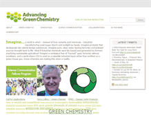 Tablet Screenshot of advancinggreenchemistry.org